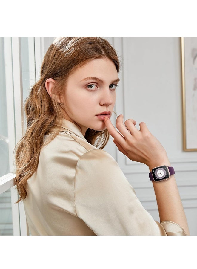 مجموعة من 6 أحزمة رياضية متوافقة مع ساعات أبل، مقاسات 38 مم، 40 مم، 41 مم، 42 مم، 44 مم، 45 مم، 49 مم، 46 مم، حزام سيليكون مقاوم للماء لساعات أبل من السلسلة 11، 10، 9، ألترا، 8، 7، 6، 5، 4، 3، 2، 1، SE، للرجال والنساء - Image 5